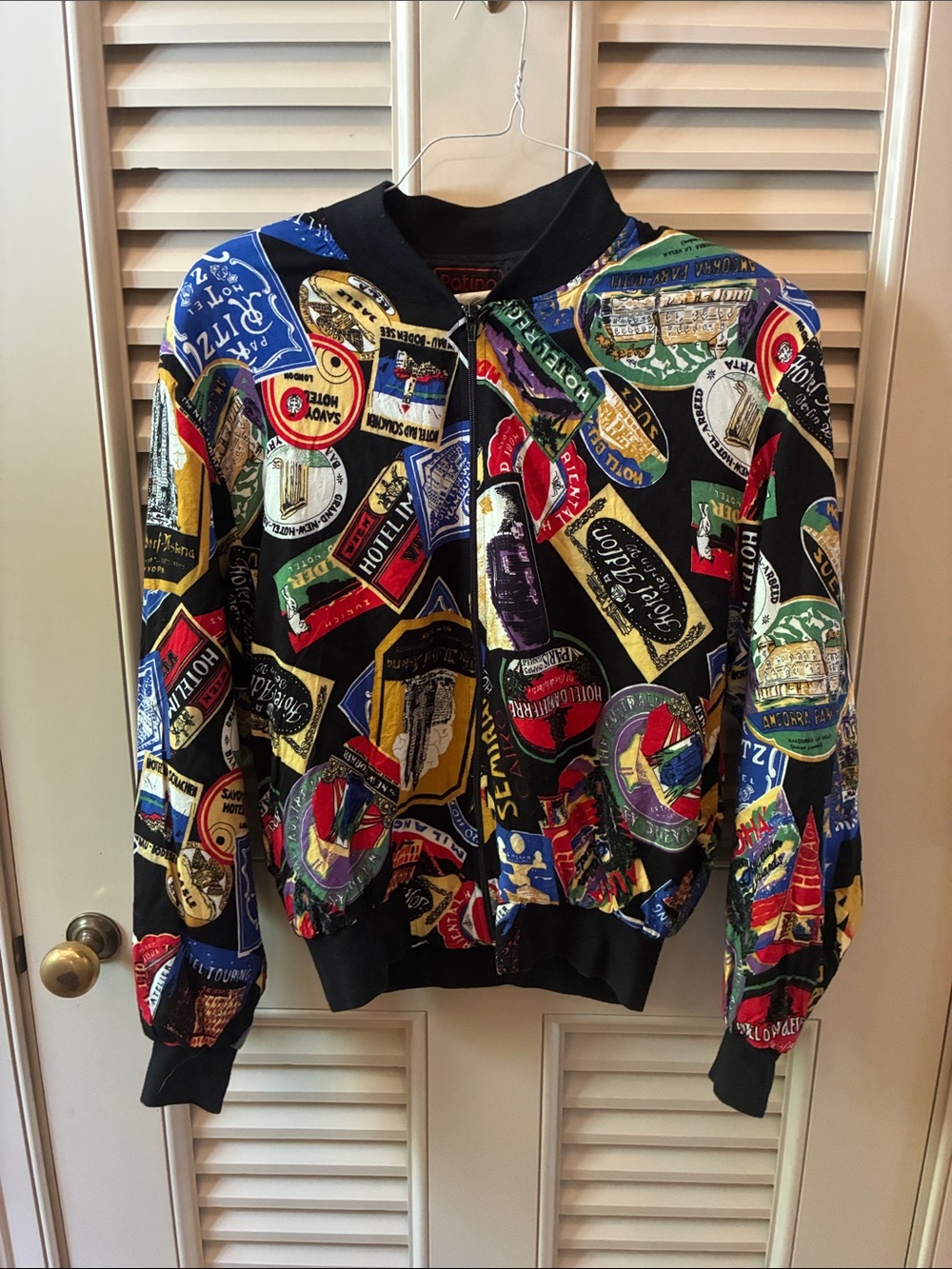 Patina Multicolor Around the World  Bomber Jacket